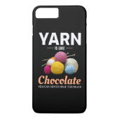 Coques Case-Mate iPhone Crochet Crochet Tricot chocolat Crochet (Dos)