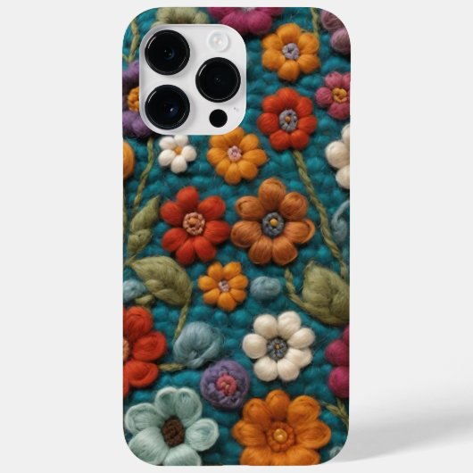 Coques Case-Mate iPhone crochet fleurs couverture (Verso)