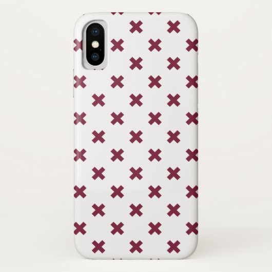 Coques Case-Mate iPhone Crochets Mulberry sur blanc (Dos)