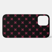 Coques Case-Mate iPhone Crochets Mulberry sur noir (Verso (horizontal))