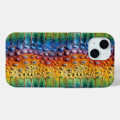 Coques Case-Mate iPhone Crocodile arc-en-ciel en cuir (Verso (horizontal))