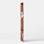 Coques Case-Mate iPhone Crocodile cuir texturé fond abstrait, ani (Verso / Droite)