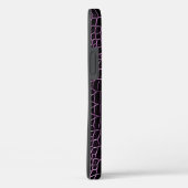 Coques Case-Mate iPhone Crocodile d'aubergine pourpre Faux Crocodile Cuir (Verso / Droite)