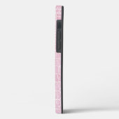 Coques Case-Mate iPhone Crocodile de Baby Pink Faux (Verso / Gauche)