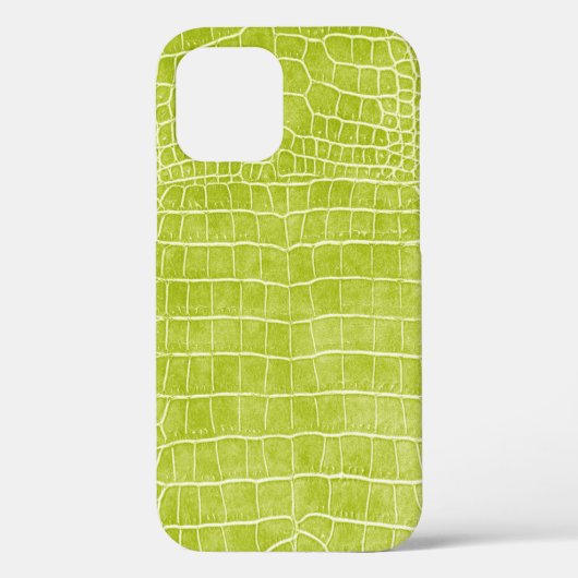 Coques Case-Mate iPhone Crocodile de Chartreuse Green Faux (Verso)