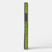 Coques Case-Mate iPhone Crocodile de Lime Green Faux (Verso / Droite)