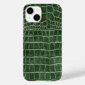 Coques Case-Mate iPhone Crocodile des Faux vertes (Verso)