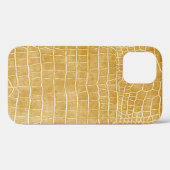 Coques Case-Mate iPhone Crocodile d'or Faux (Verso (horizontal))