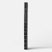 Coques Case-Mate iPhone Crocodile noir de Faux (Verso / Gauche)