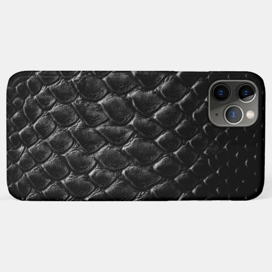 Coques Case-Mate iPhone Crocodile Noir Moderne (Dos (Horizontal))