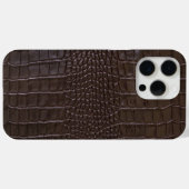Coques Case-Mate iPhone Crocodile Noir Moderne (Verso (horizontal))