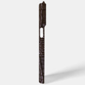 Coques Case-Mate iPhone Crocodile Noir Moderne (Verso / Droite)