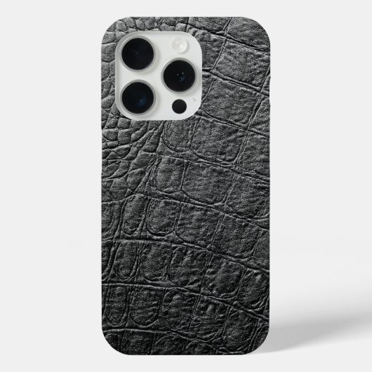 Coques Case-Mate iPhone Crocodile noir moderne (Verso)