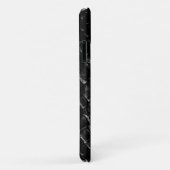 Coques Case-Mate iPhone Crocodile noir moderne (Dos/Droite)