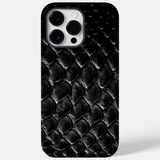 Coques Case-Mate iPhone Crocodile Noir Moderne (Verso)