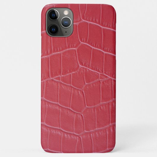 Coques Case-Mate iPhone Crocodile rouge en peau Imprimer (Dos)