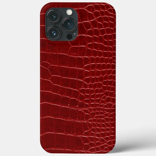 Coques Case-Mate iPhone Crocodile Rouge Moderne (Verso)