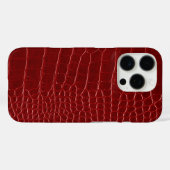 Coques Case-Mate iPhone Crocodile Rouge Moderne (Verso (horizontal))