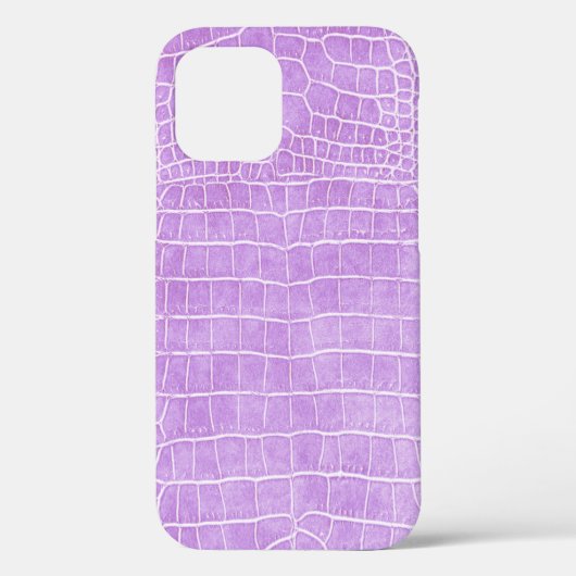 Coques Case-Mate iPhone Crocodile Violet Faux Cuir (Verso)