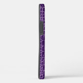 Coques Case-Mate iPhone Crocodile violet Faux en cuir (Verso / Droite)