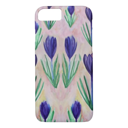 Coques Case-Mate iPhone Crocus Flowers Apple iPhone 7 Slim Maple Wood Coqu (Dos)