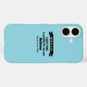 Coques Case-Mate iPhone Croire en Miracles Bible Verse Bleu clair (Verso (horizontal))