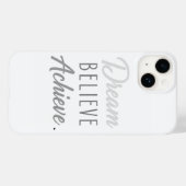 Coques Case-Mate iPhone Croire rêve atteindre (Verso (horizontal))