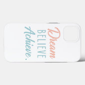 Coques Case-Mate iPhone Croire rêve atteindre (Verso (horizontal))