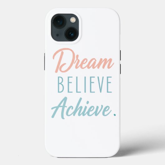 Coques Case-Mate iPhone Croire rêve atteindre (Verso)
