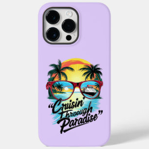 Coque Pour Pour iPhone 14 Pro Max Croisière au Paradis : Vibrations d'évasion tropic