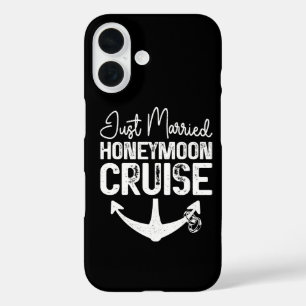 Coques iPhone 16 Croisière de lune de miel pour jeunes mariés Bague