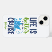 Coques Case-Mate iPhone Croisière de nom personnalisé (Verso (horizontal))
