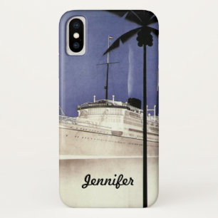Coque Case-Mate Pour iPhone Croisière navale tropicale et palmiers de voyage v
