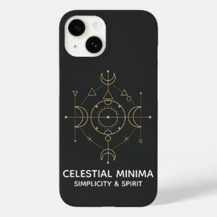 Coque Pour iPhone 14 Croissant de lune minimaliste et ligne artistique 
