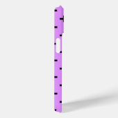 Coques Case-Mate iPhone Croix à pois noirs sur lilas (Verso / Droite)