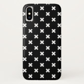 Coques Case-Mate iPhone Croix blanche sur le noir (Dos)