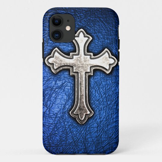 Coques Case-Mate iPhone Croix bleue (Dos)