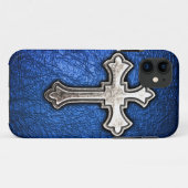 Coques Case-Mate iPhone Croix bleue (Dos (Horizontal))