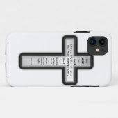 Coques Case-Mate iPhone Croix de 3h16 de John seulement (Dos (Horizontal))