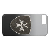Coques Case-Mate iPhone Croix de Hospitaller de chevaliers, affligée (Dos (Horizontal))