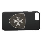 Coques Case-Mate iPhone Croix de Hospitaller de chevaliers, affligée (Dos (Horizontal))