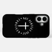 Coques Case-Mate iPhone Croix de la foi chrétienne (Verso (horizontal))