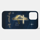 Coques Case-Mate iPhone Croix de l'amour plus grand (Verso (horizontal))