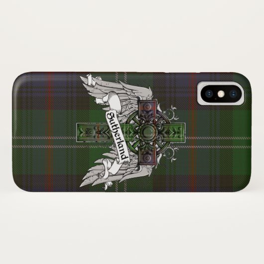 Coques Case-Mate iPhone Croix de Tartan (Dos (Horizontal))