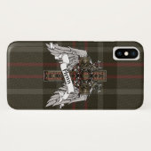 Coques Case-Mate iPhone Croix de tartan de Flynn (Dos (Horizontal))