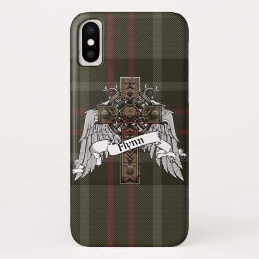 Coques Case-Mate iPhone Croix de tartan de Flynn (Dos)