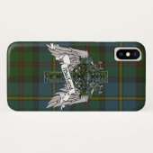 Coques Case-Mate iPhone Croix de tartan de MacLeod (Dos (Horizontal))