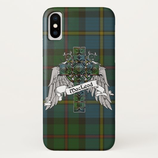 Coques Case-Mate iPhone Croix de tartan de MacLeod (Dos)