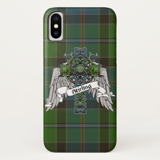 Coques Case-Mate iPhone Croix de tartan de Stirling (Dos)