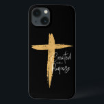Case-Mate iPhone Case Croix d'or avec Jésus Créée avec un but<br><div class="desc">Croix d'or avec Jésus Créé Avec Un Coque d'iPhone 13 Objectif. Traverser la peinture d'or avec Jésus doucement intégré. Calligraphie scénarisée "Created with a Purpose" le long de la croix d'or. Montrez votre foi avec cette déclaration forte et encourageante.</div>